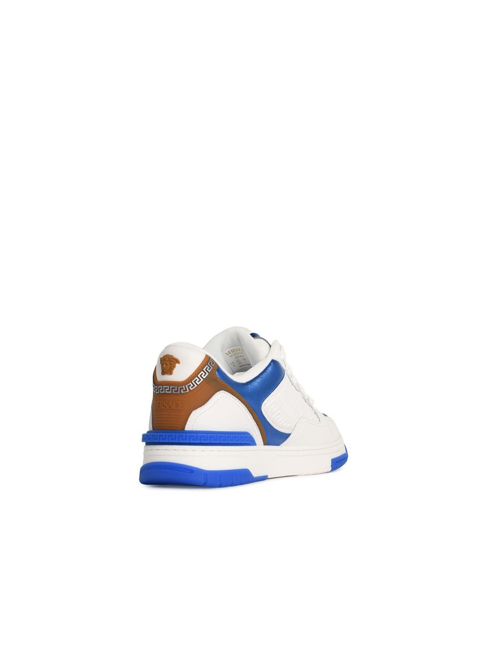 Versace 'Biggie' White Leather Sneakers Wit