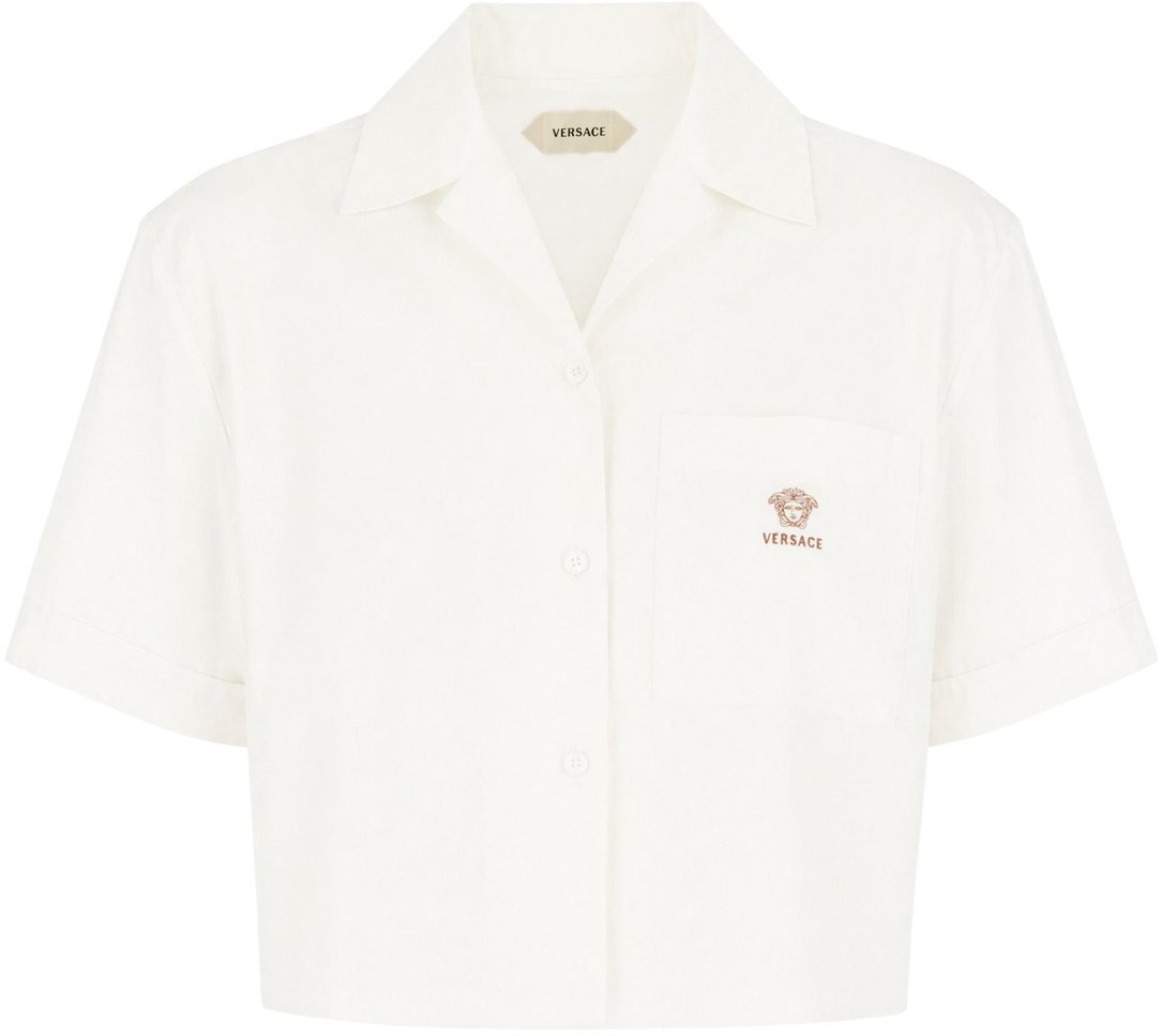 Versace White cotton shirt Wit