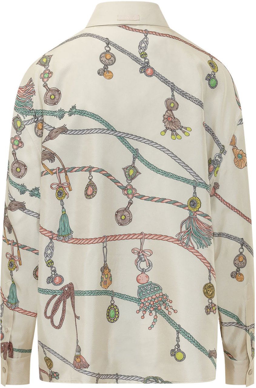 Versace Camicia Stampata con Motivo Accessorio Wit