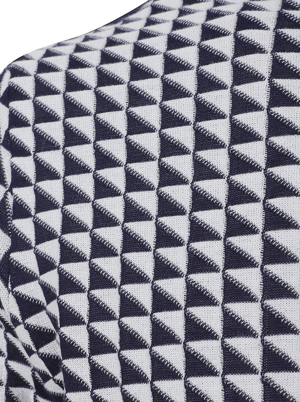 Versace Short-Sleeved Geometric Knitwear with Ribbed Edges Grijs