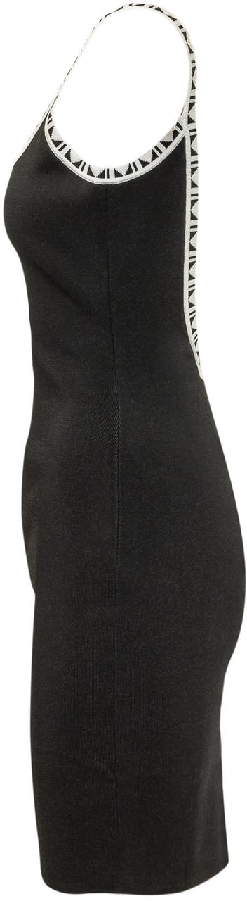 Versace Mini Abito con Spalline Decorate Zwart