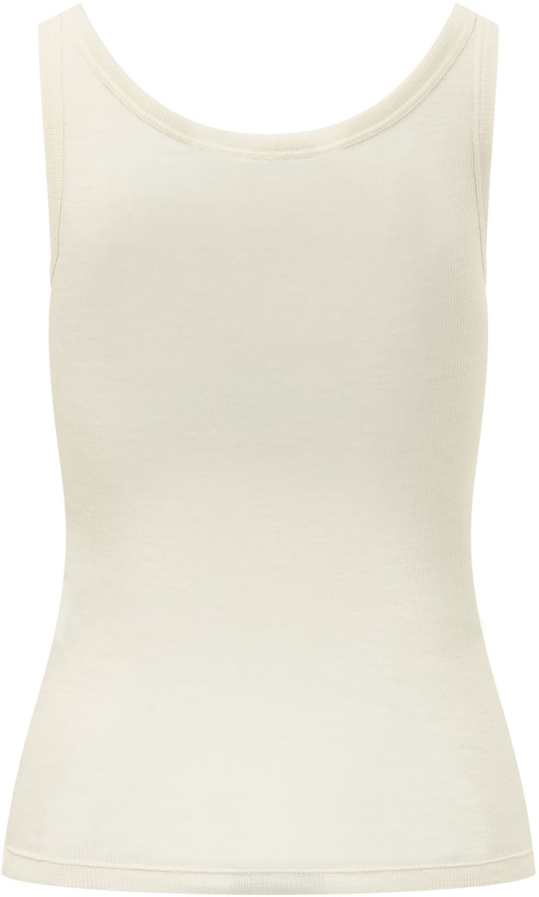 Versace Tank Top con Logo Wit