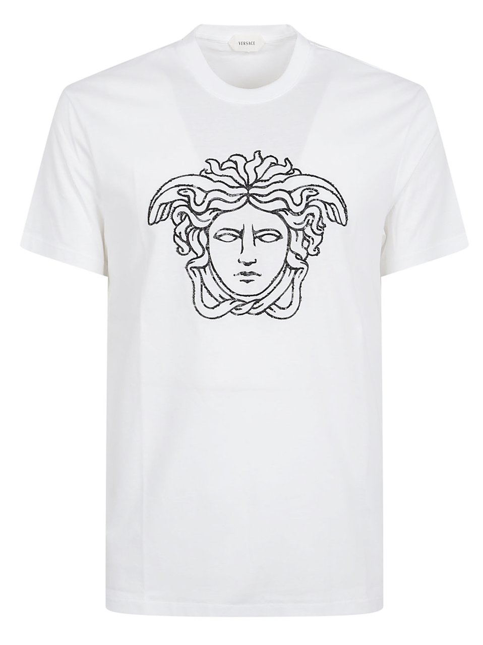 Versace Iconic Medusa Head Graphic White T-Shirt Wit