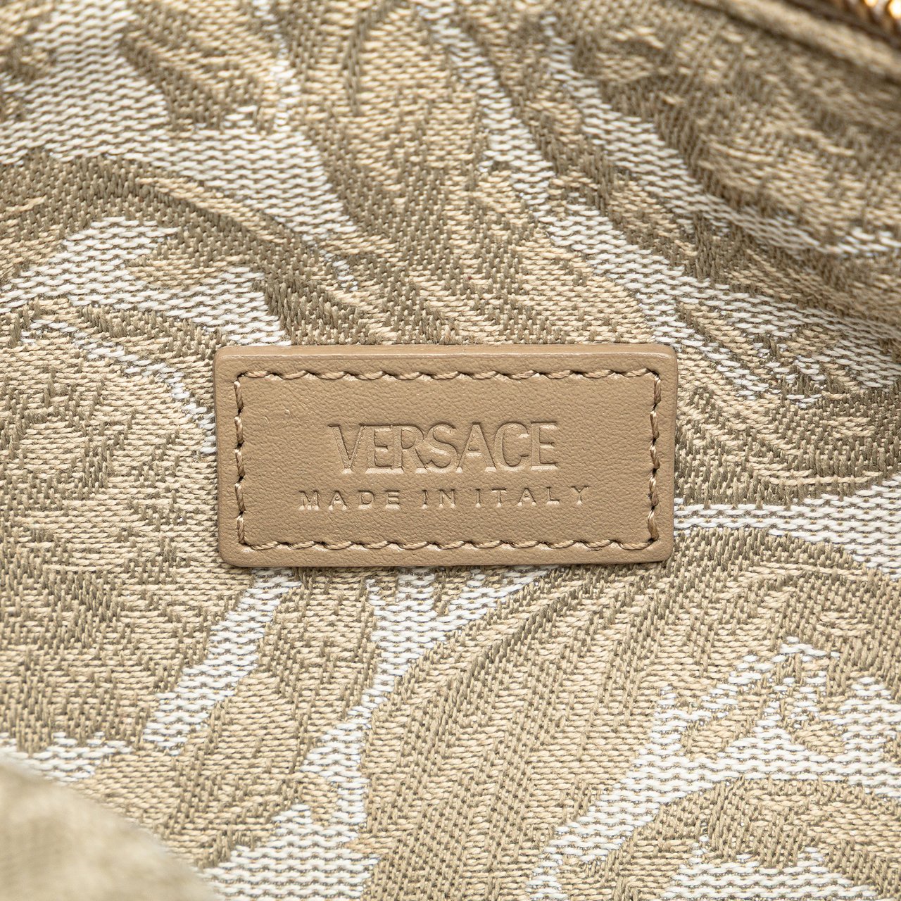 Versace Canvas Athena Beauty Pouch Bruin