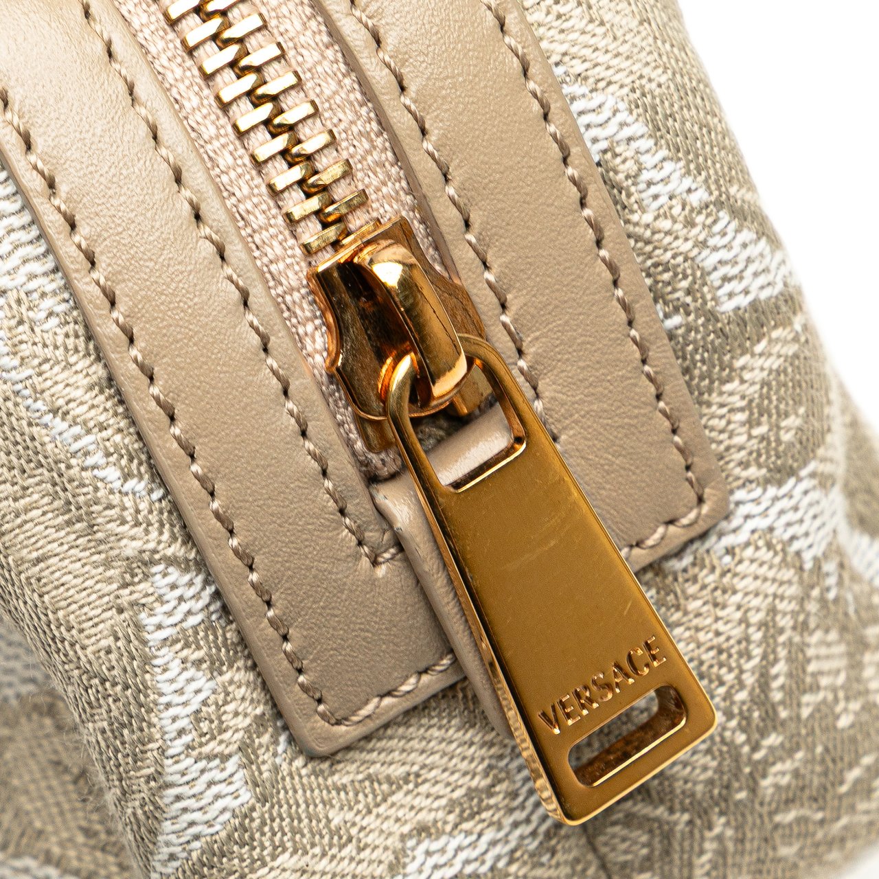 Versace Canvas Athena Beauty Pouch Bruin