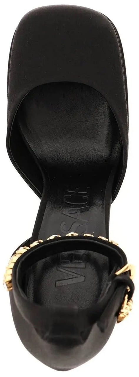 Versace Versace Silk Satin Platform Pumps Zwart