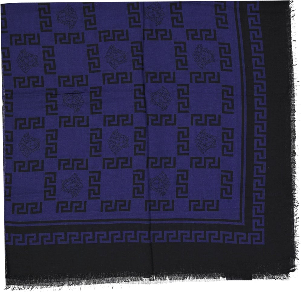 VERSACE Foulard Square Scarf Blauw