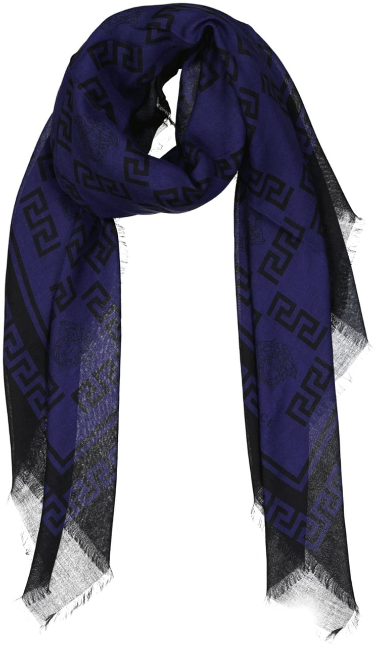 VERSACE Foulard Square Scarf Blauw
