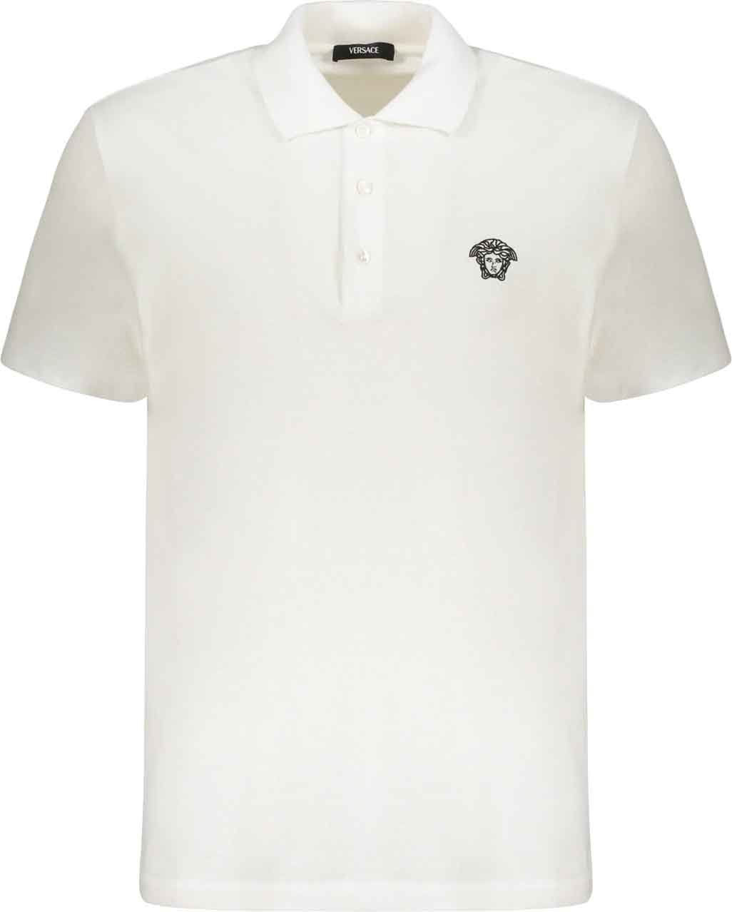 Versace Logo Polo T-shirt Wit