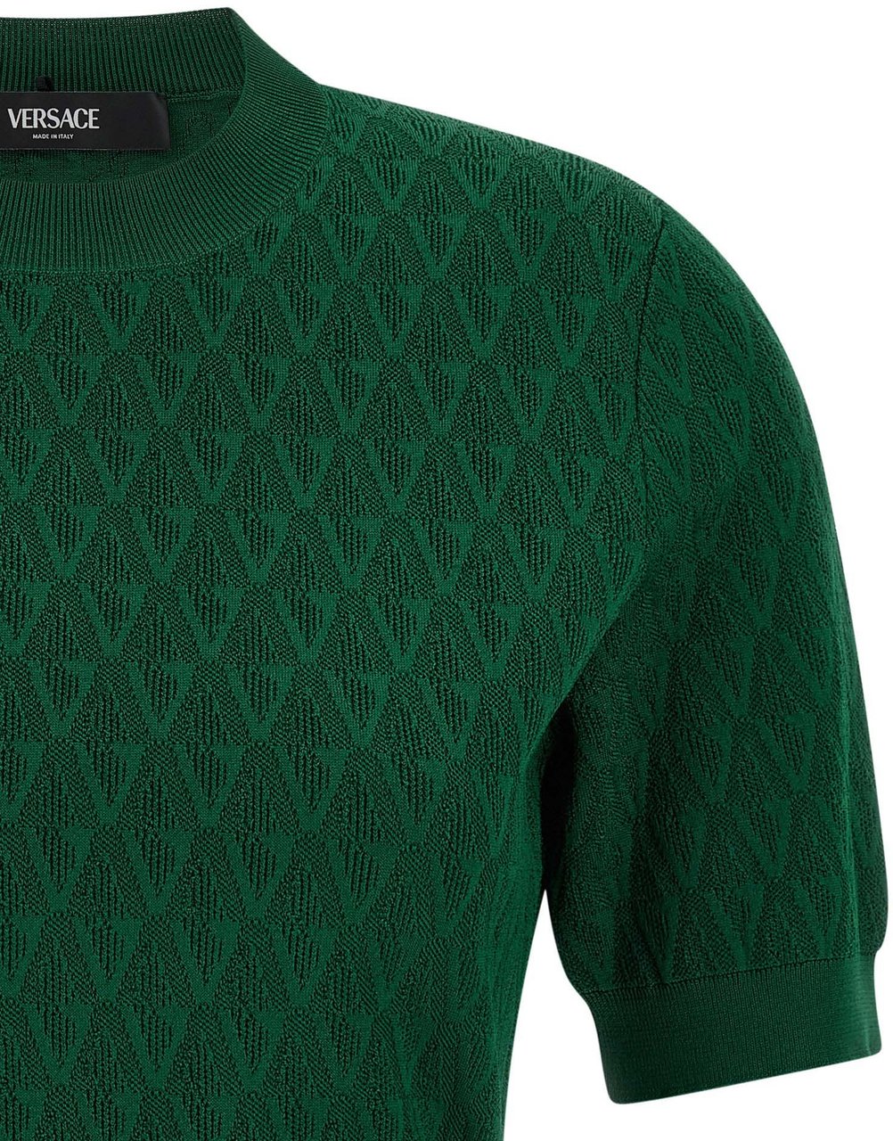 Versace Bicolor Viscose T-Shirt Divers