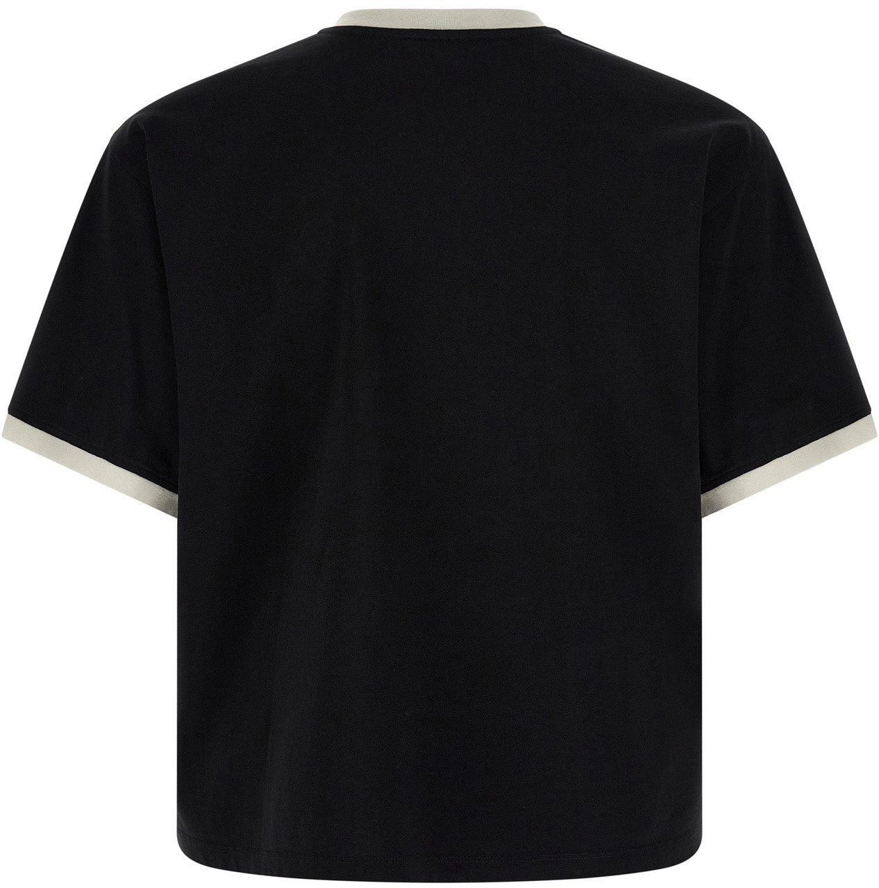 Versace Black Cotton T-Shirt Zwart