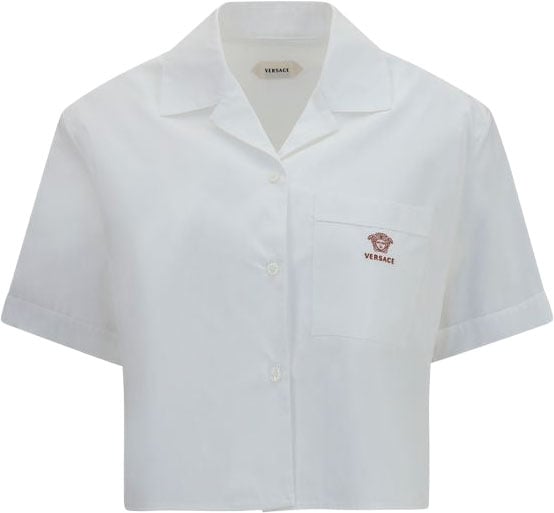 Versace White Cotton Dress Shirt Wit