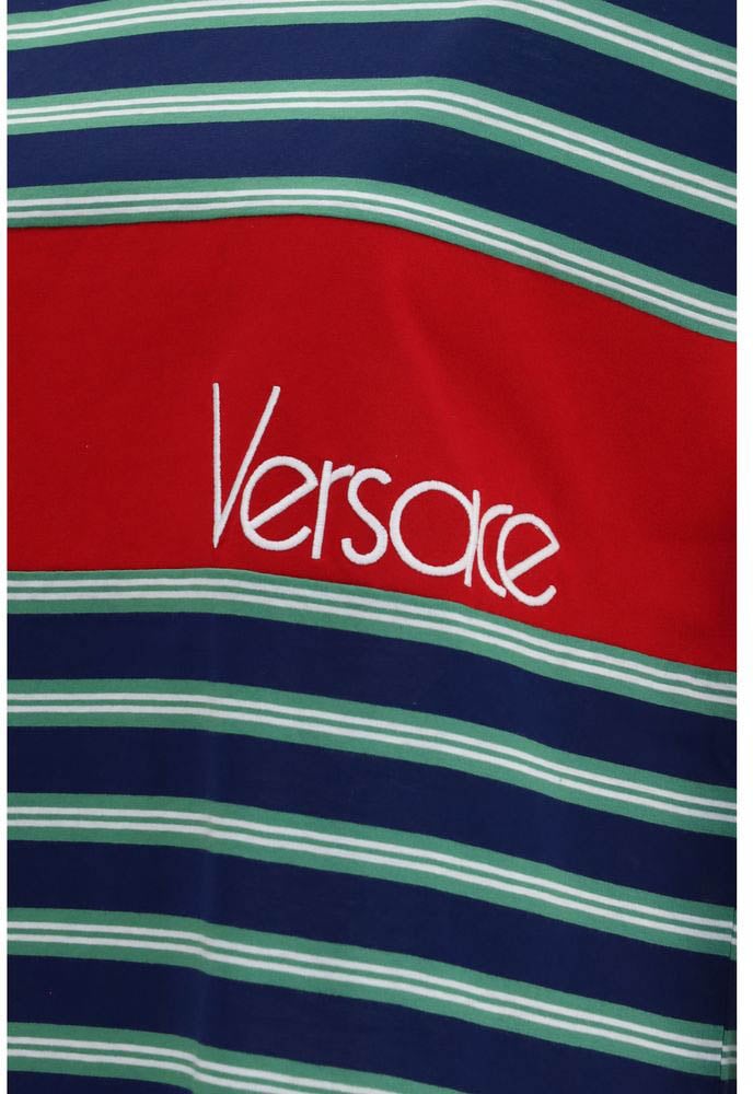 Versace Multicolor Cotton T-Shirt Divers
