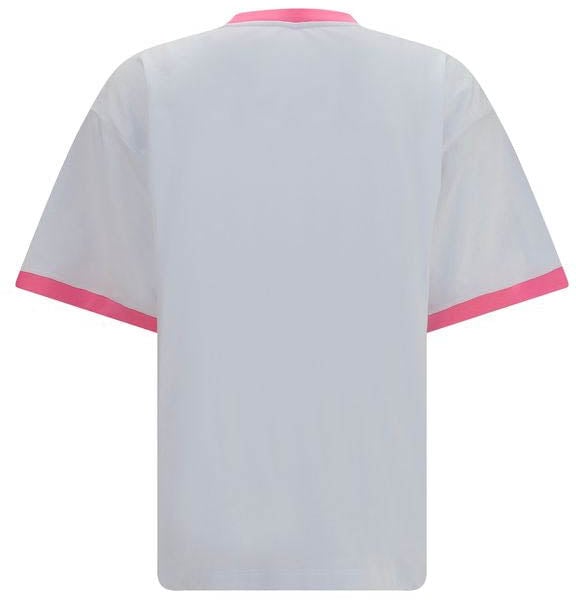 Versace White Cotton T-Shirt Wit