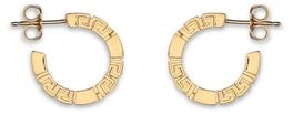 Versace Gold Brass Earrings Goud