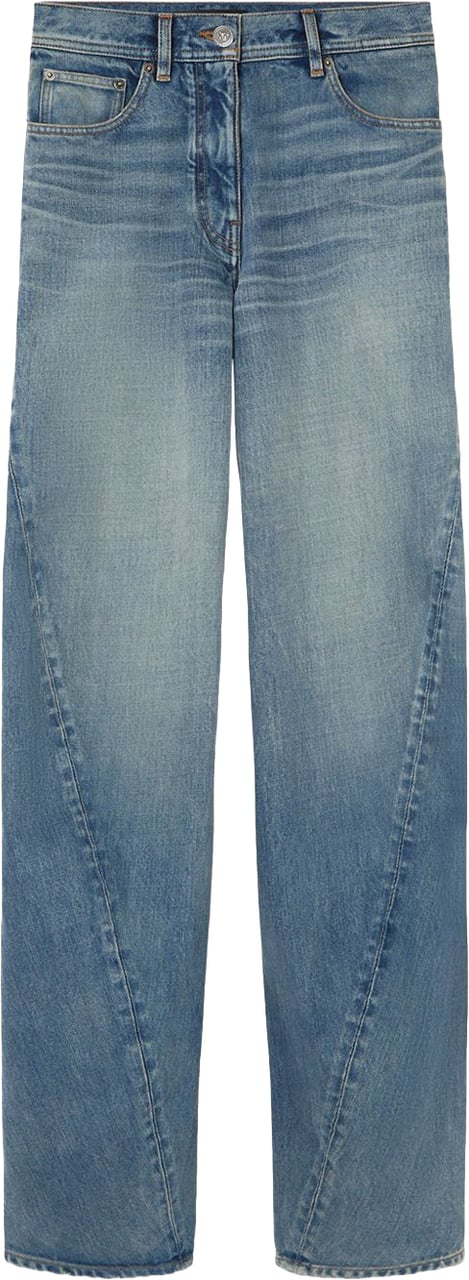 Versace Faded Blue Denim Trousers Blauw