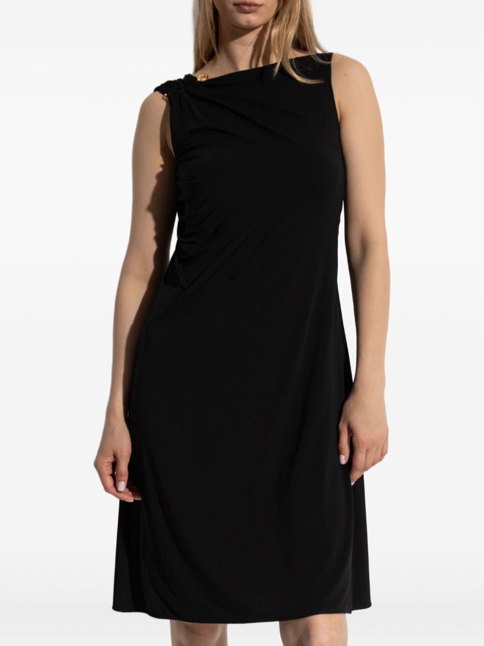 Versace Sleeveless Black Dress Zwart