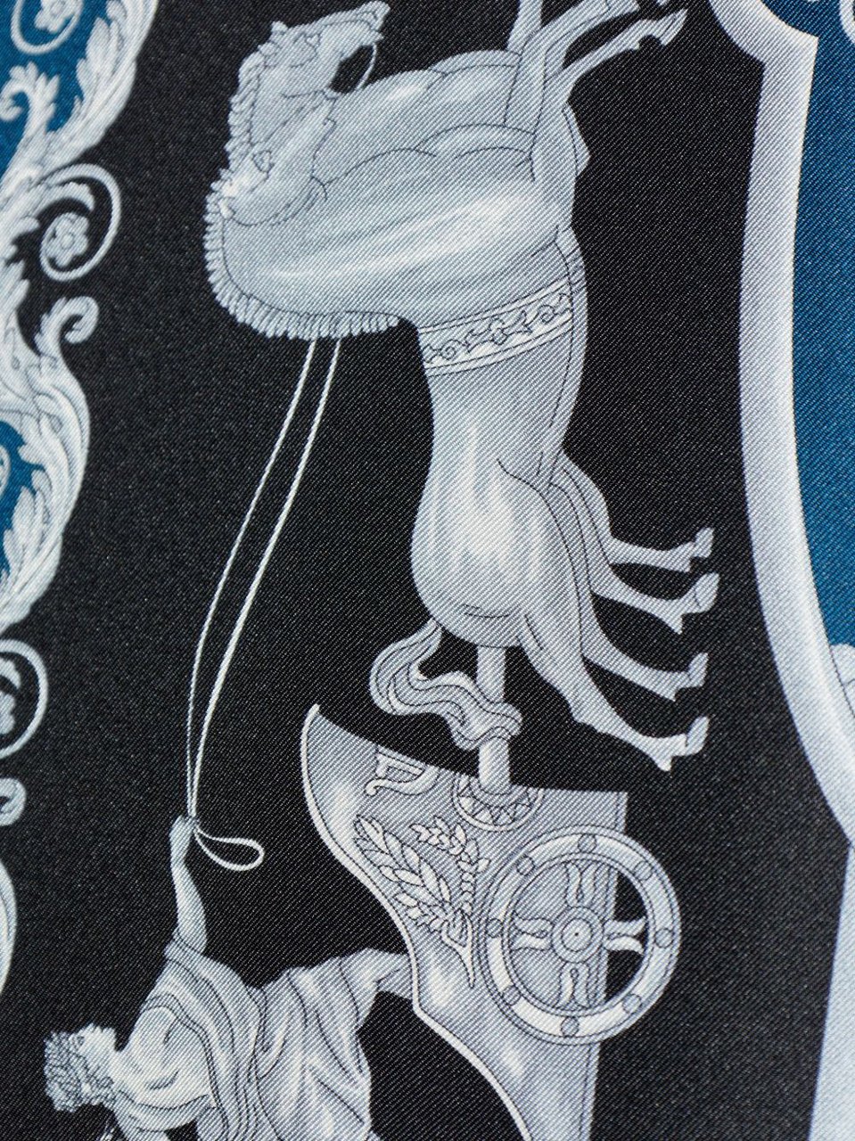 Versace Baroque-Inspired Silk and Nylon Shirt Zwart
