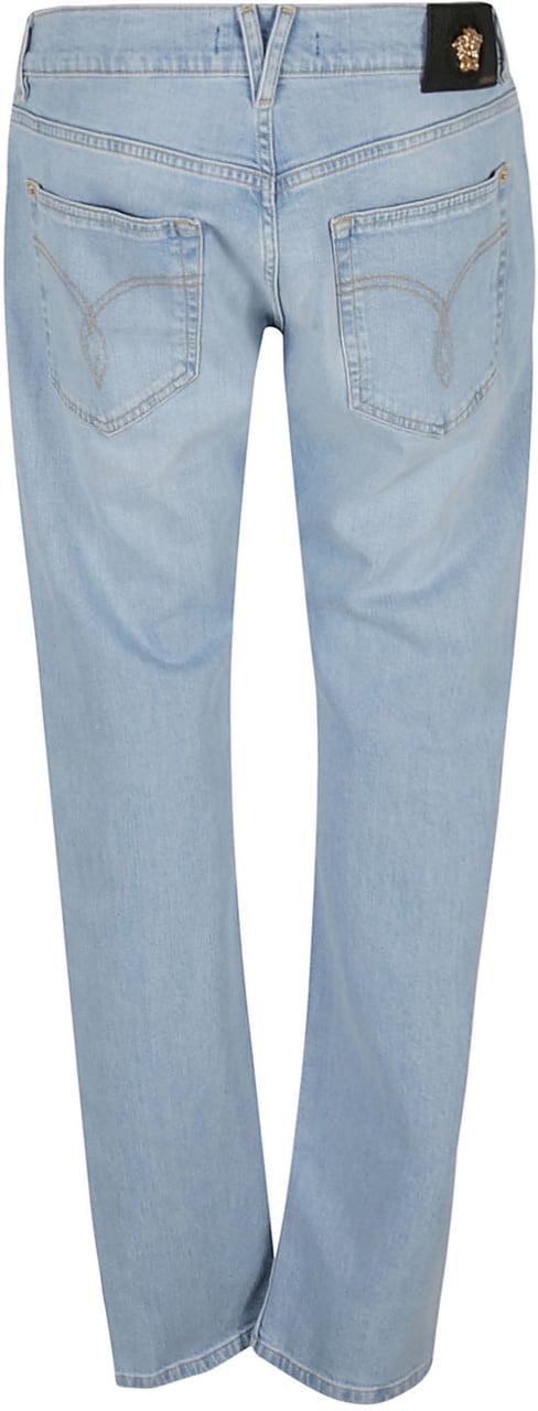 Versace Light Blue Denim Jeans Grijs