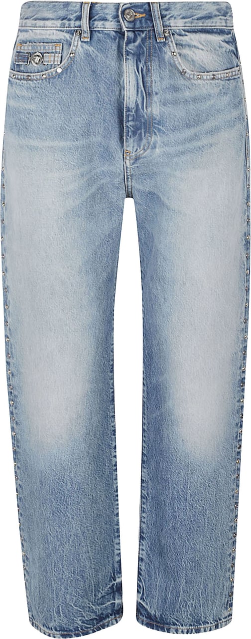 Versace Light Blue Denim Jeans Grijs
