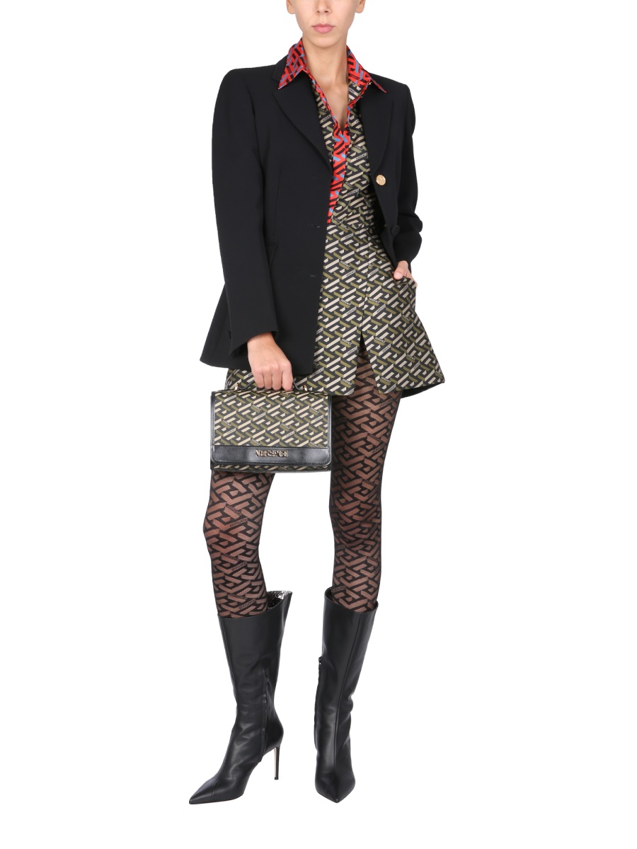 Versace JACKET WITH MEDUSA BUTTON Zwart