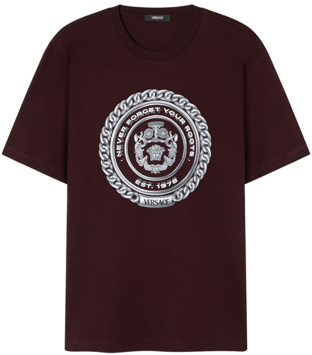 Versace Carob Brown T-Shirt Zwart