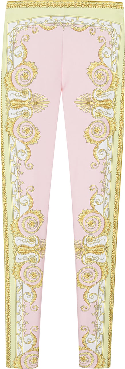 Versace Fitted Pink Lycra Leggings Neutraal