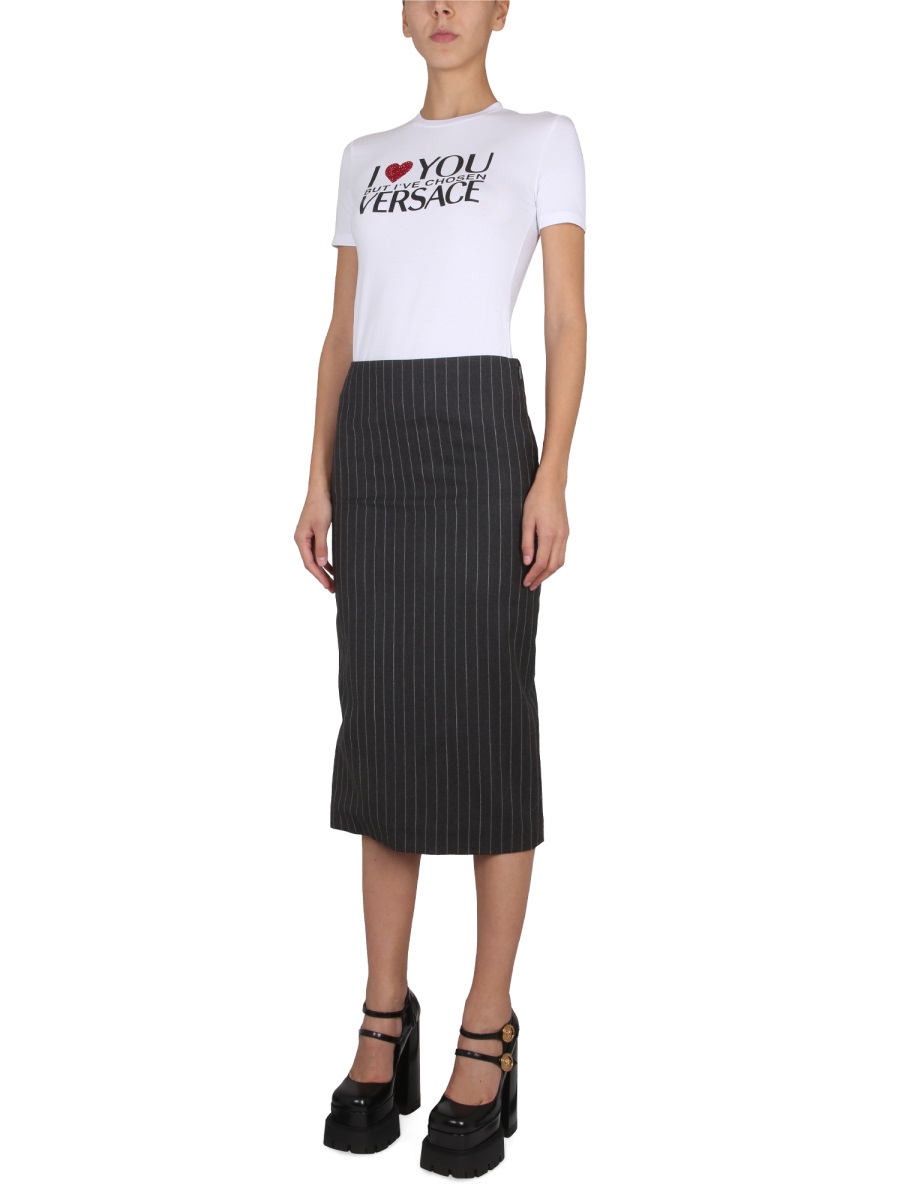 Versace PENCIL SKIRT Grijs