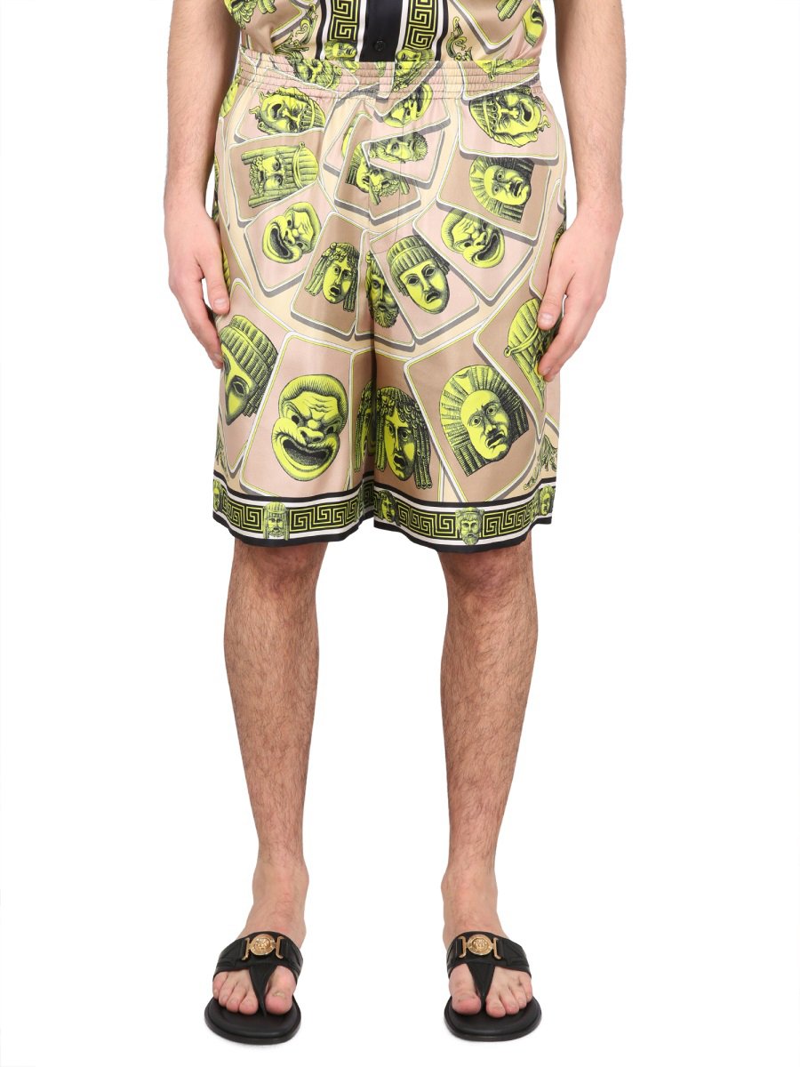 Versace BERMUDA SHORTS THE MASKS Groen