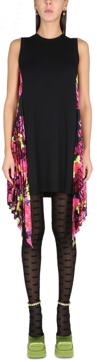 Versace ORCHID LOGO DRESS Zwart