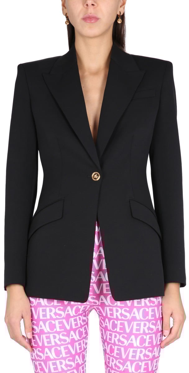 Versace SINGLE-BREASTED JACKET Zwart