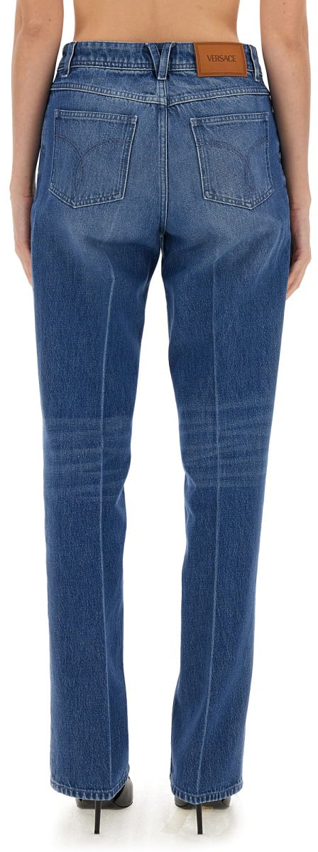 Versace TAILORED BOYFRIEND JEANS Blauw