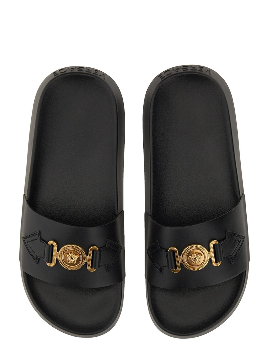 Versace SLIDE SANDAL Zwart