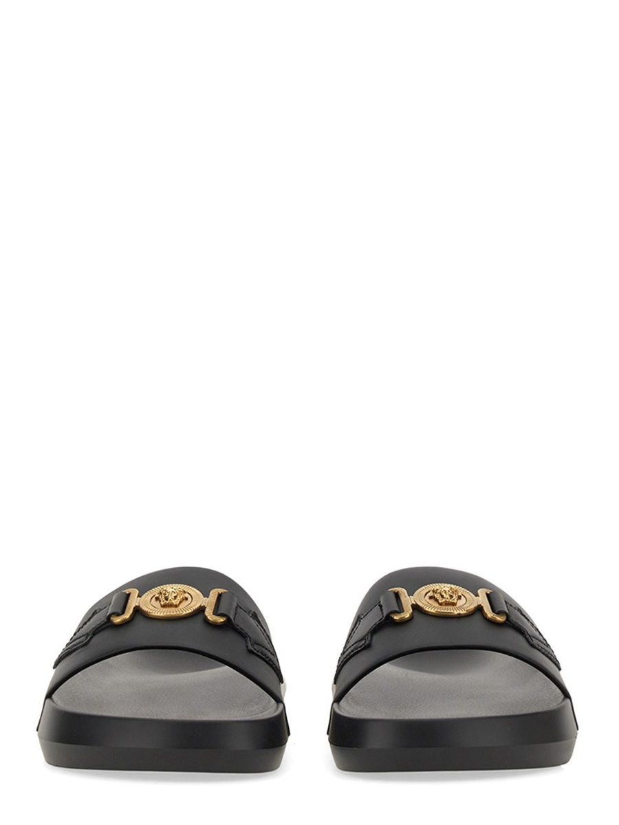 Versace SLIDE SANDAL Zwart