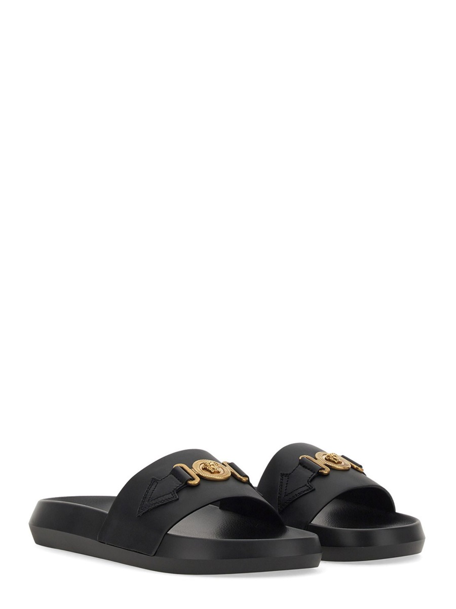 Versace SLIDE SANDAL Zwart