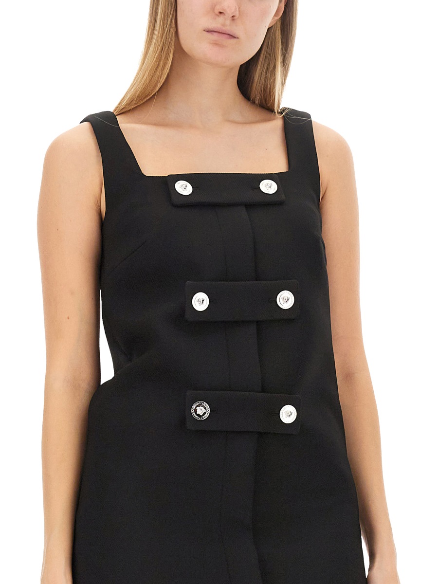 Versace JELLYFISH SHORT DRESS Zwart