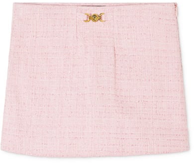 Versace skirt cotton mix tweed Roze