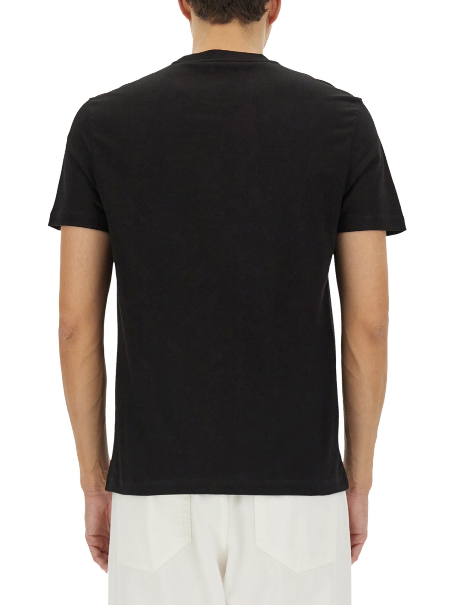 Versace T-SHIRT WITH '90S VINTAGE EMBROIDERED LOGO Zwart