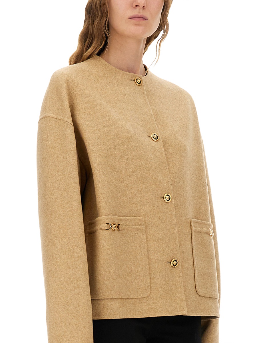 Versace "MEDUSA" BUTTONED JACKET Beige