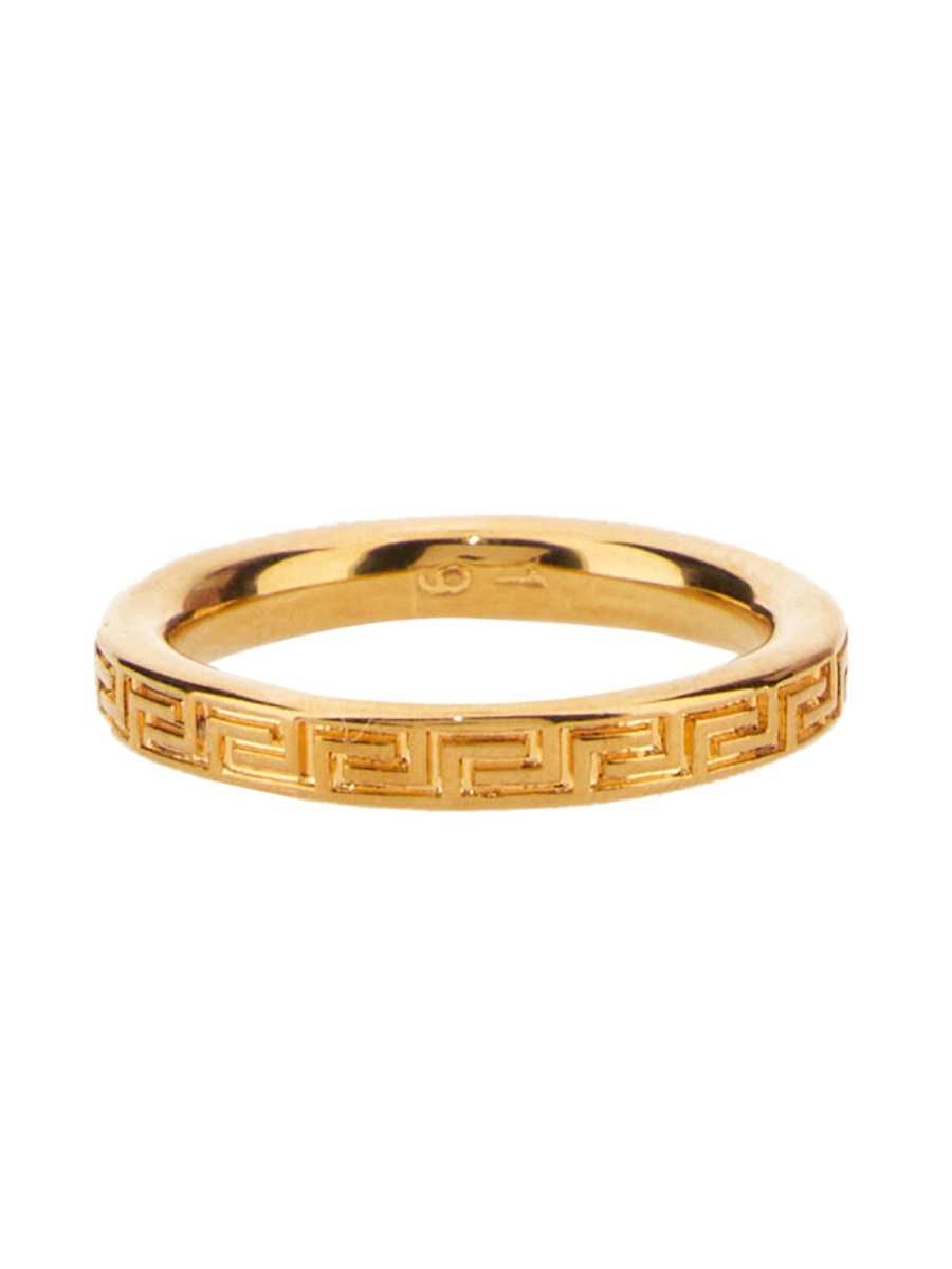 Versace ANELLO CON CHIAVE GRECA INCISA Goud