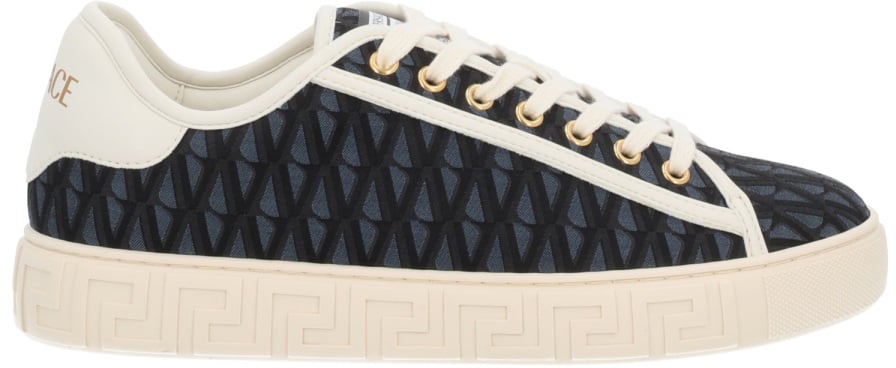 Versace "GRECA JACQUARD" SNEAKER Zwart