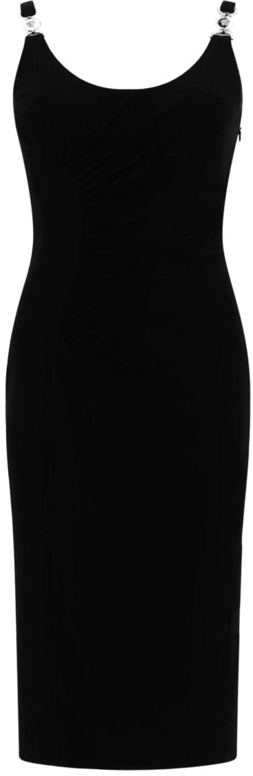 Versace SLEEVELESS MIDI DRESS Zwart