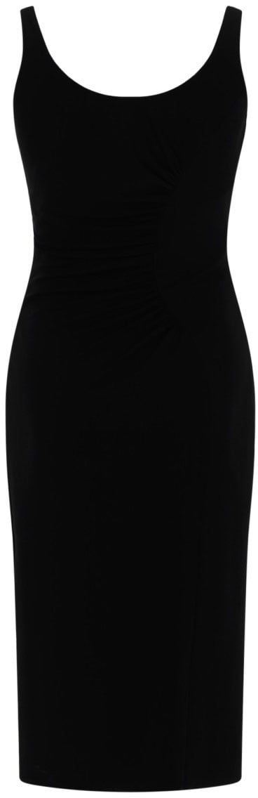 Versace SLEEVELESS MIDI DRESS Zwart