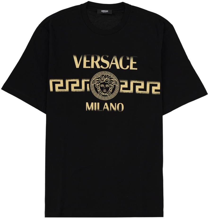 Versace T-SHIRT WITH LOGO Zwart