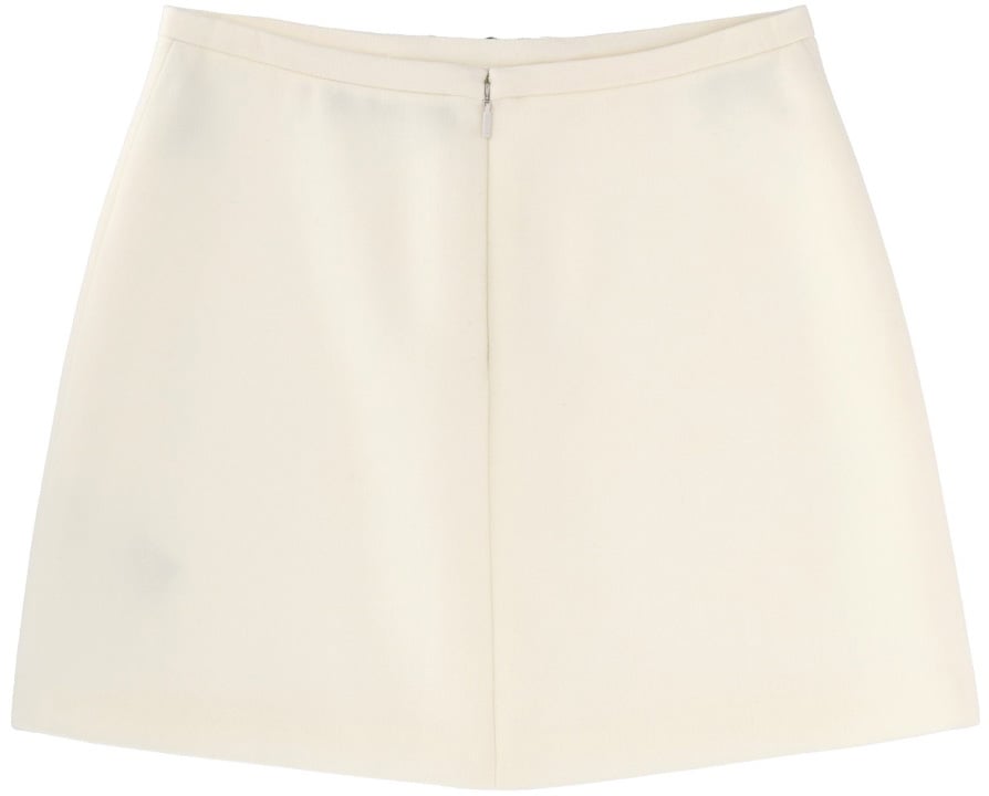 Versace VIRGIN WOOL MINISKIRT Wit