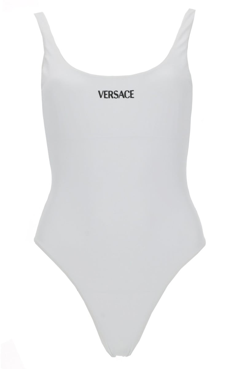 Versace ONE PIECE SWIMSUIT WITH LOGO Wit