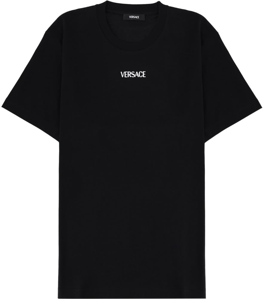 Versace T-SHIRT WITH LOGO Zwart