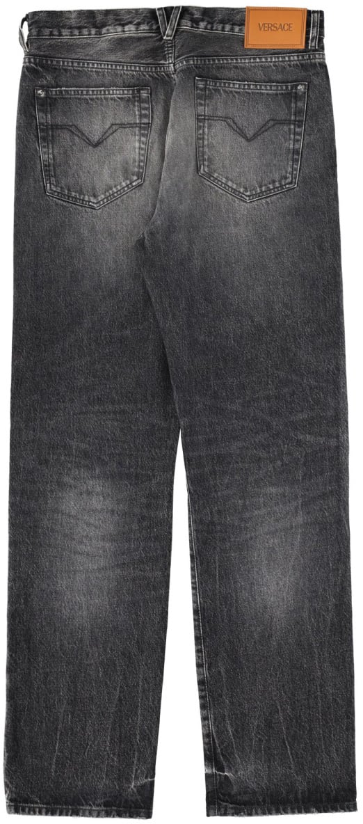 Versace JEANS WITH "MEDUSA" DETAIL Zwart