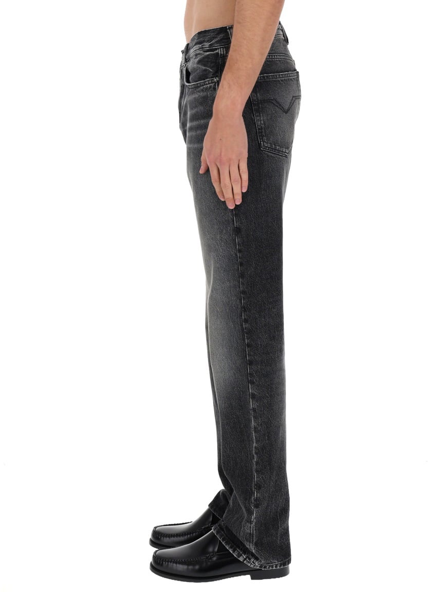 Versace JEANS WITH "MEDUSA" DETAIL Zwart