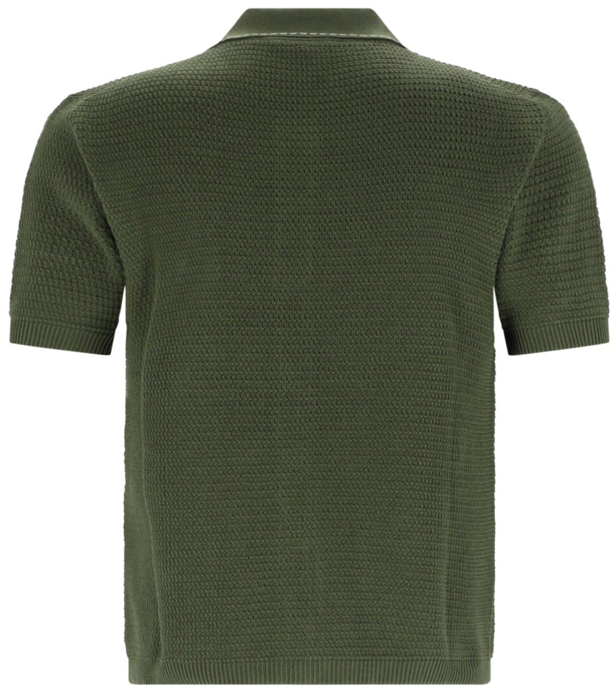Versace CAMICIA IN MAGLIA DI COTONE Groen